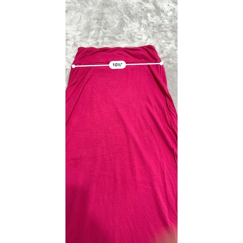 Free To Live Skirt Pull On Women's Size Medium Hot Pink Stretch Soft Made In USA